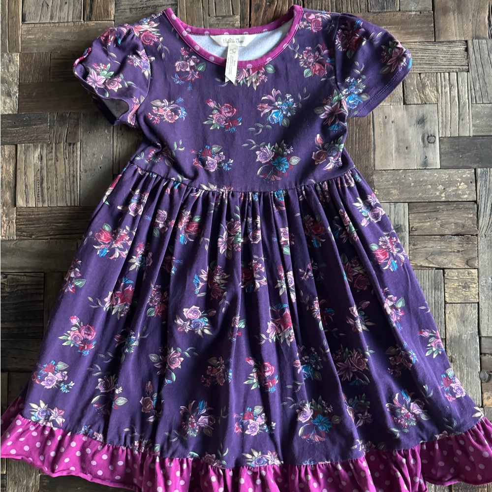Matilda Jane Purple Floral Kids Dress